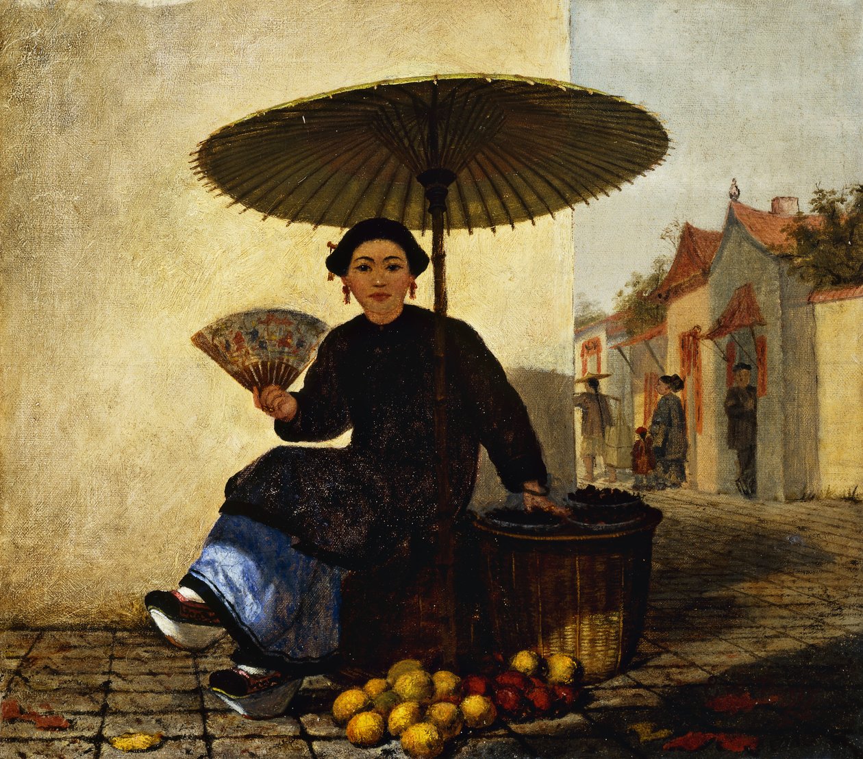 Fruithandelaar, 1862 door Enoch Wood Perry
