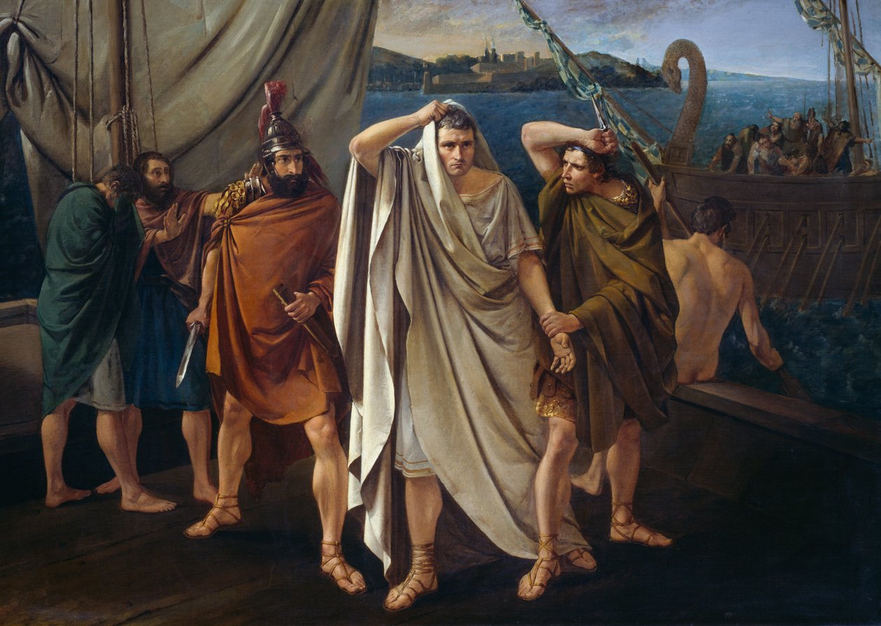 Moord op Pompeius de Grote door Enrico Bandini