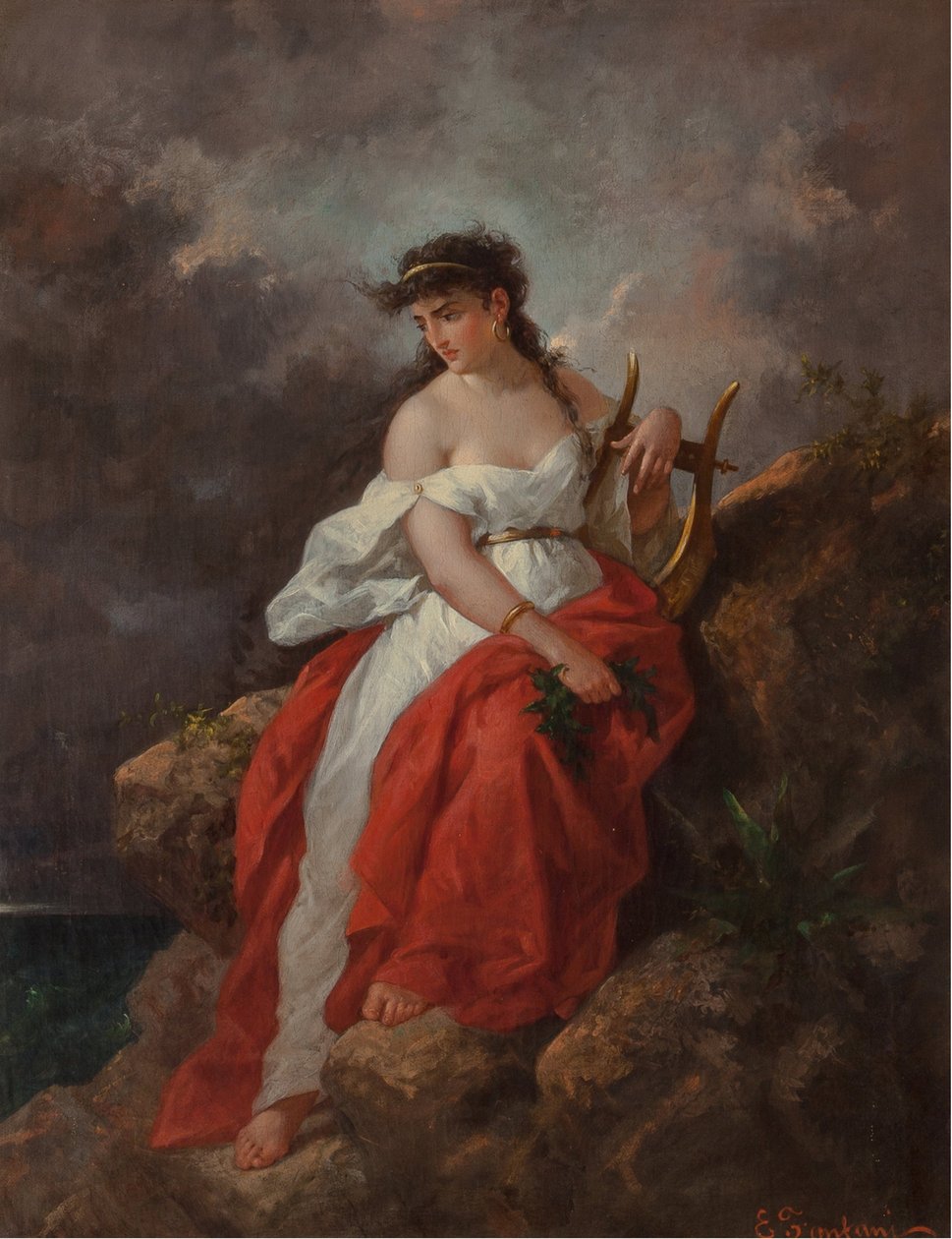 De muze Terpsichore door Enrico Fanfani