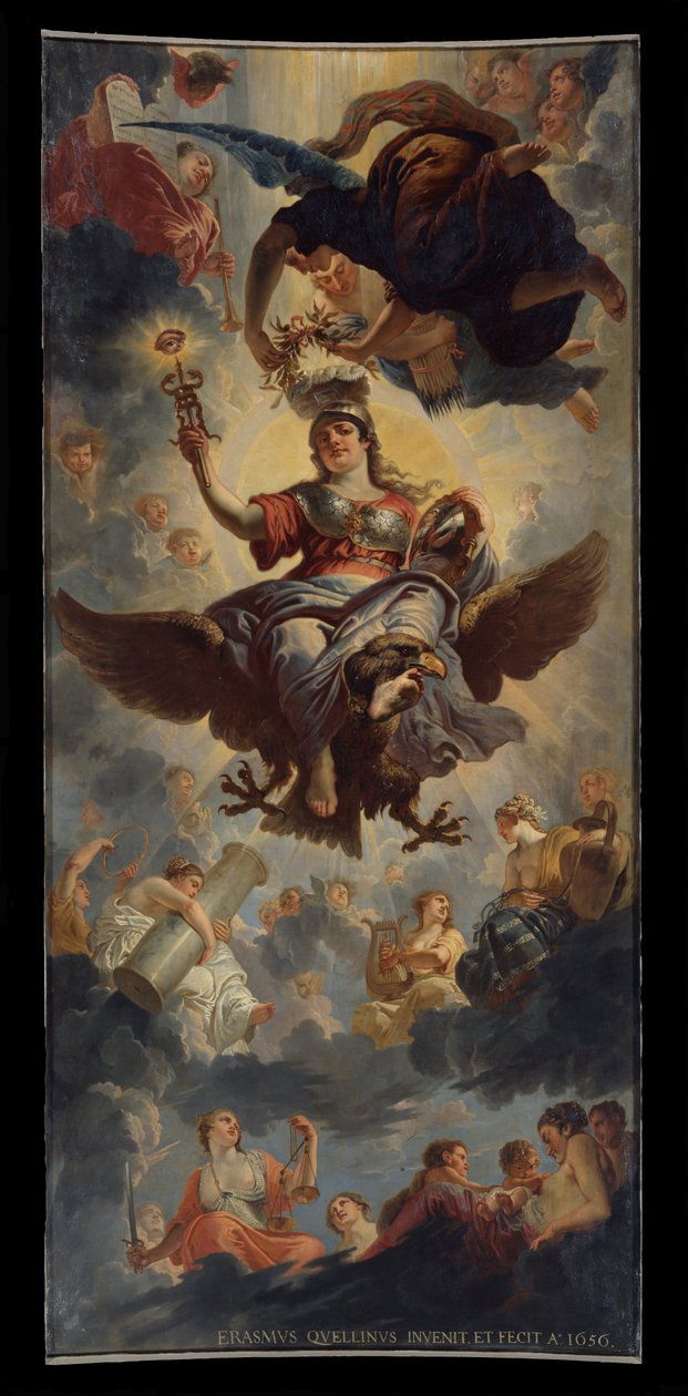 Plafond van de Raadzaal door Erasmus Quellinus II