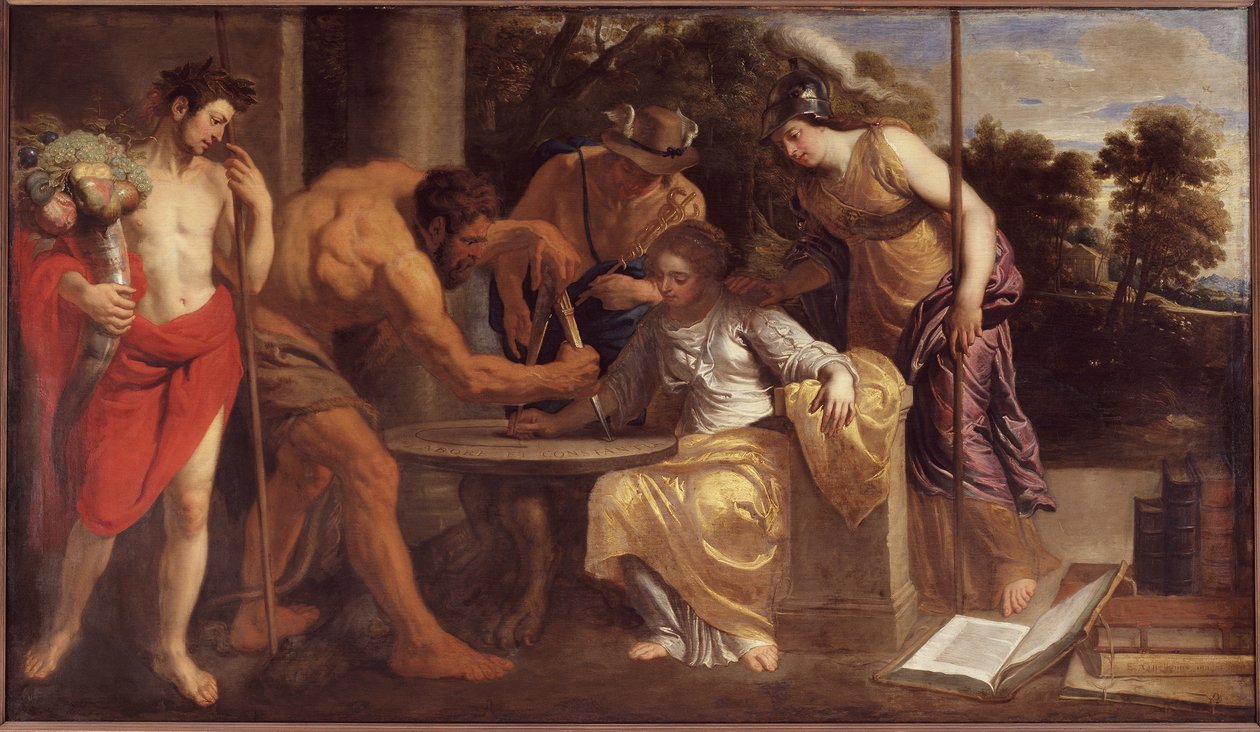 Labore et Constantia door Erasmus Quellinus the Younger