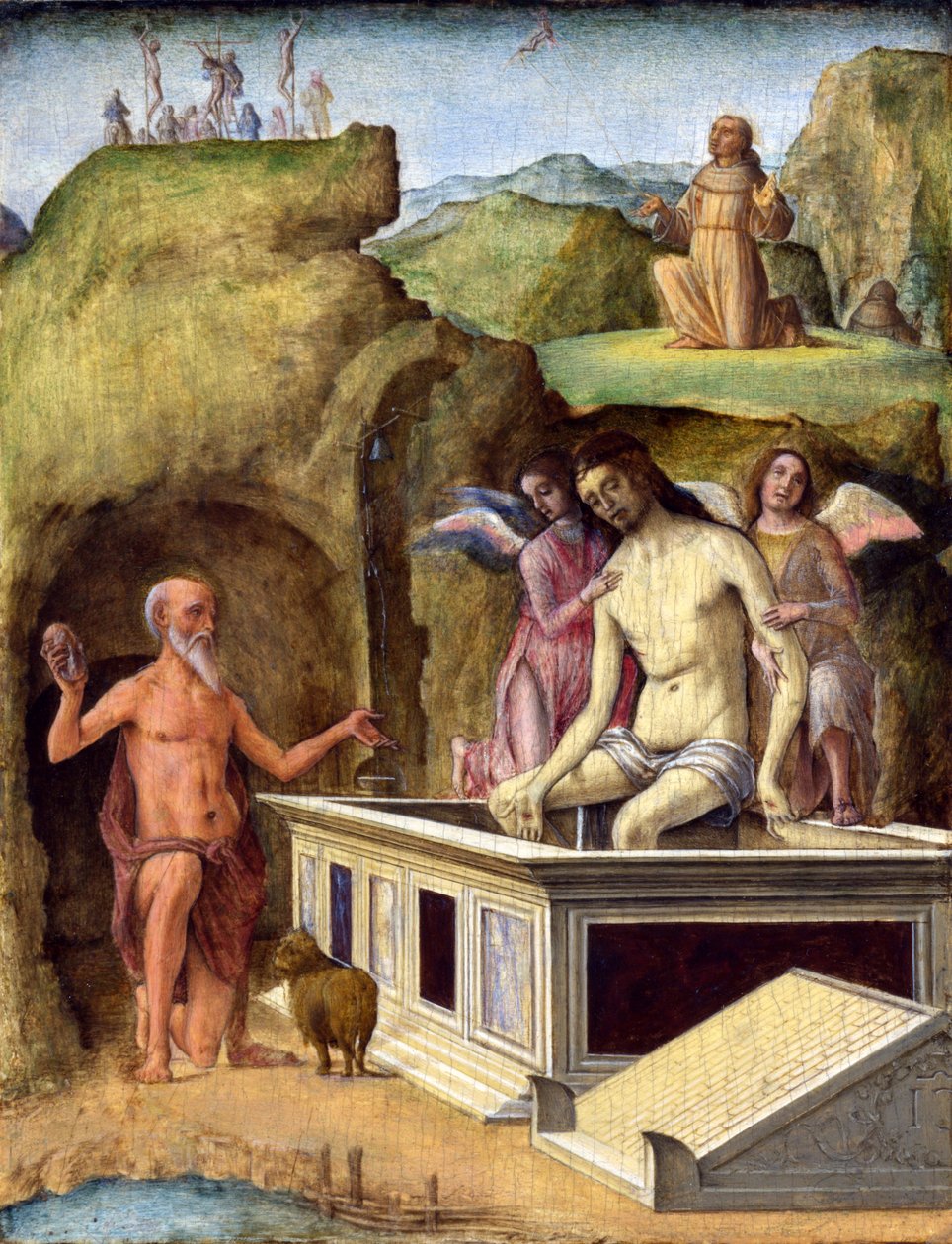 De dode Christus door Ercole de Roberti