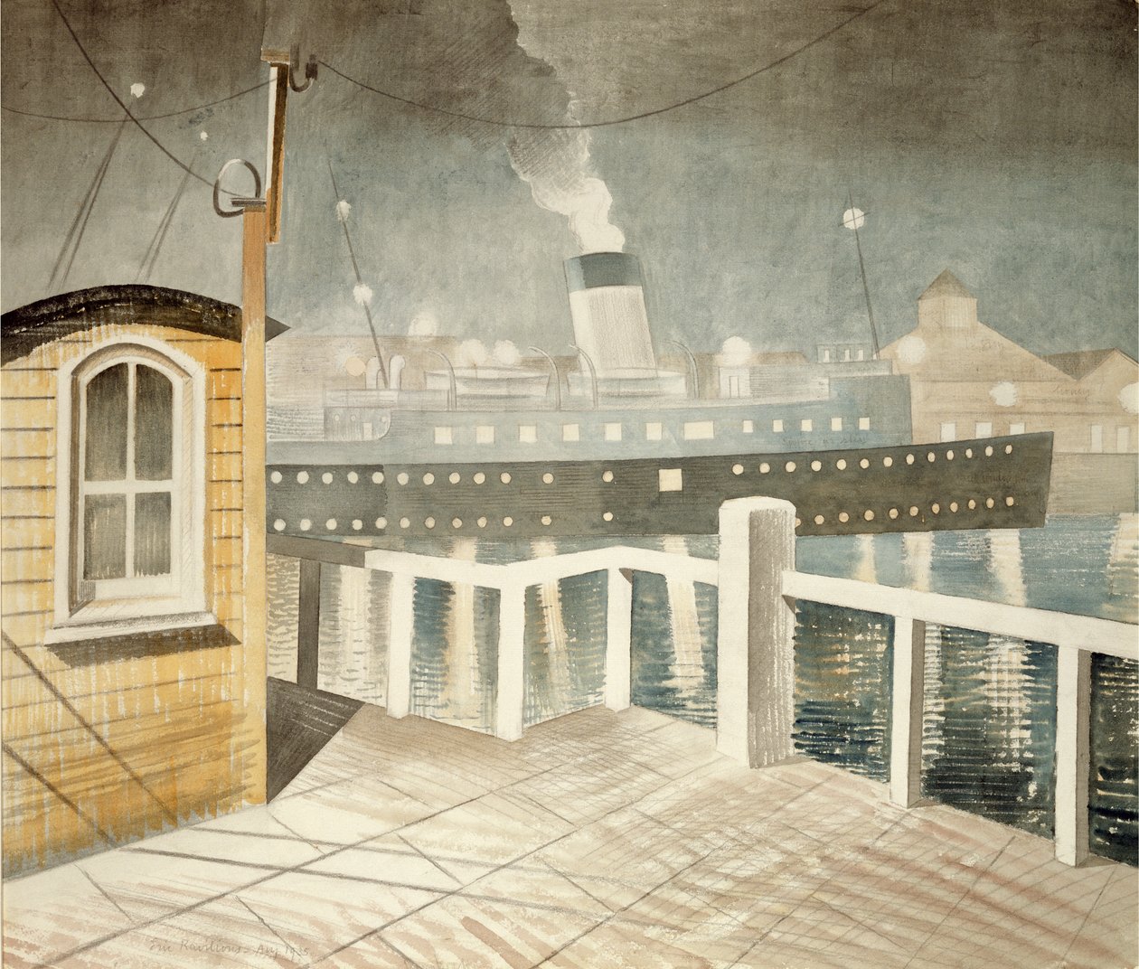 Kanaalstomer door Eric Ravilious