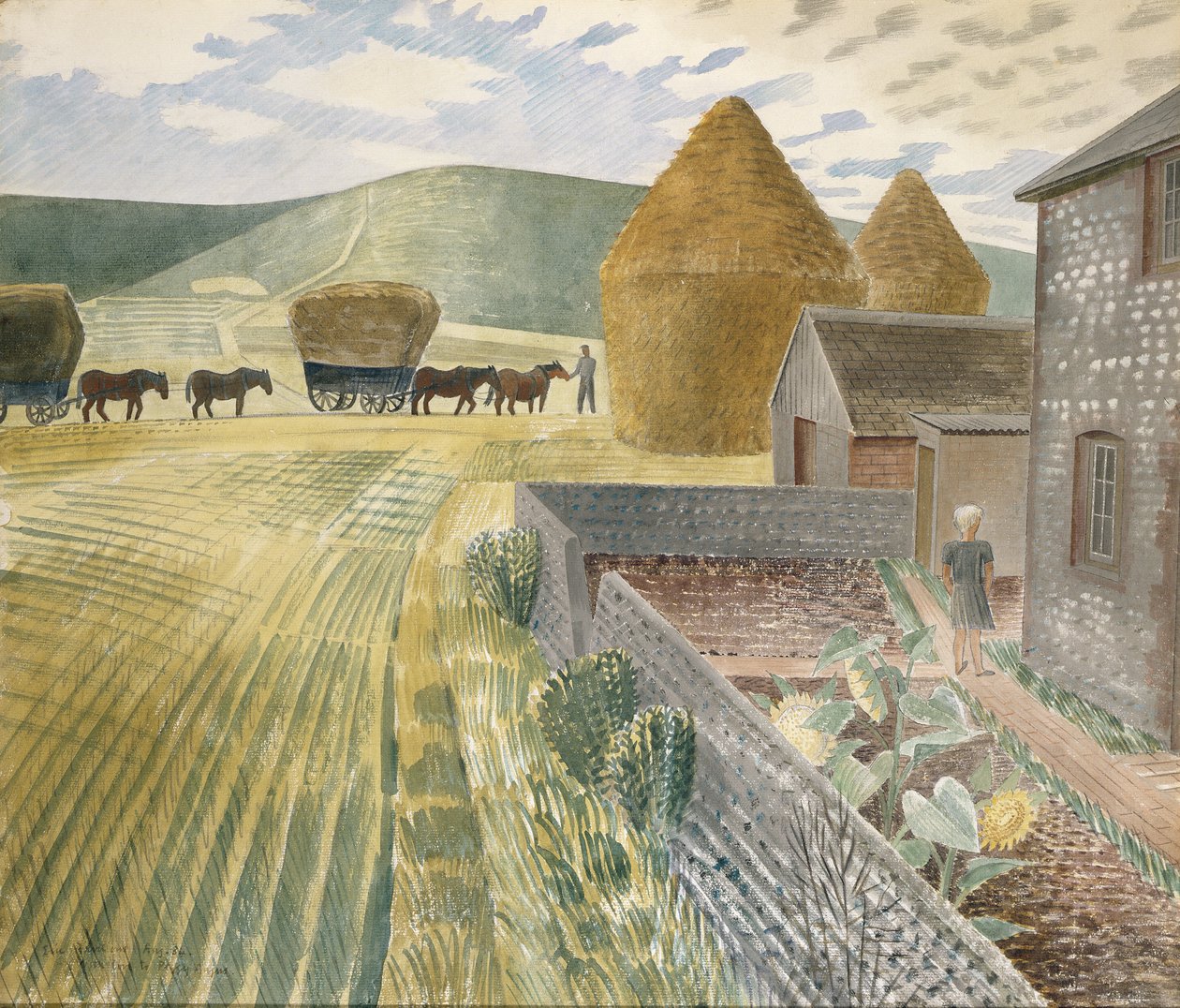 Furlongs door Eric Ravilious
