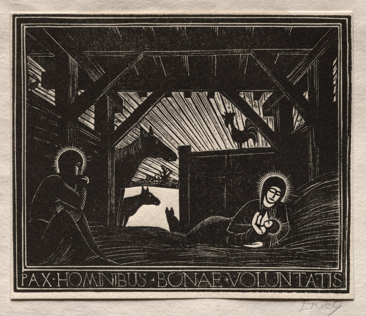 Kerstcadeaus: Dageraad door Eric Gill