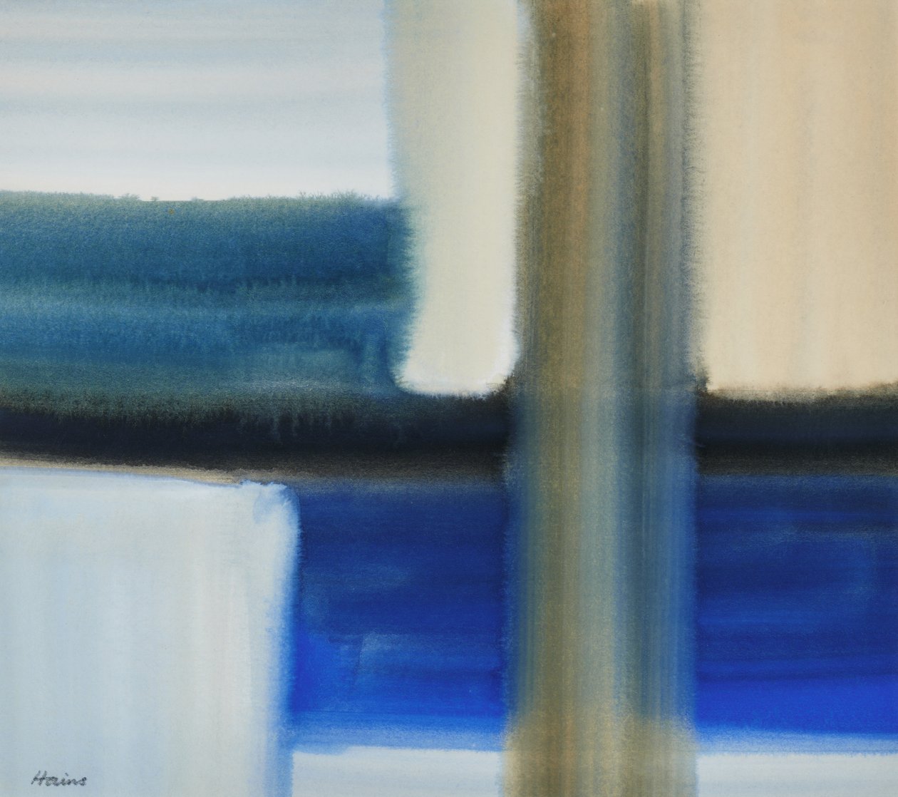 Blauwe compositie, 20e eeuw door Eric Hains