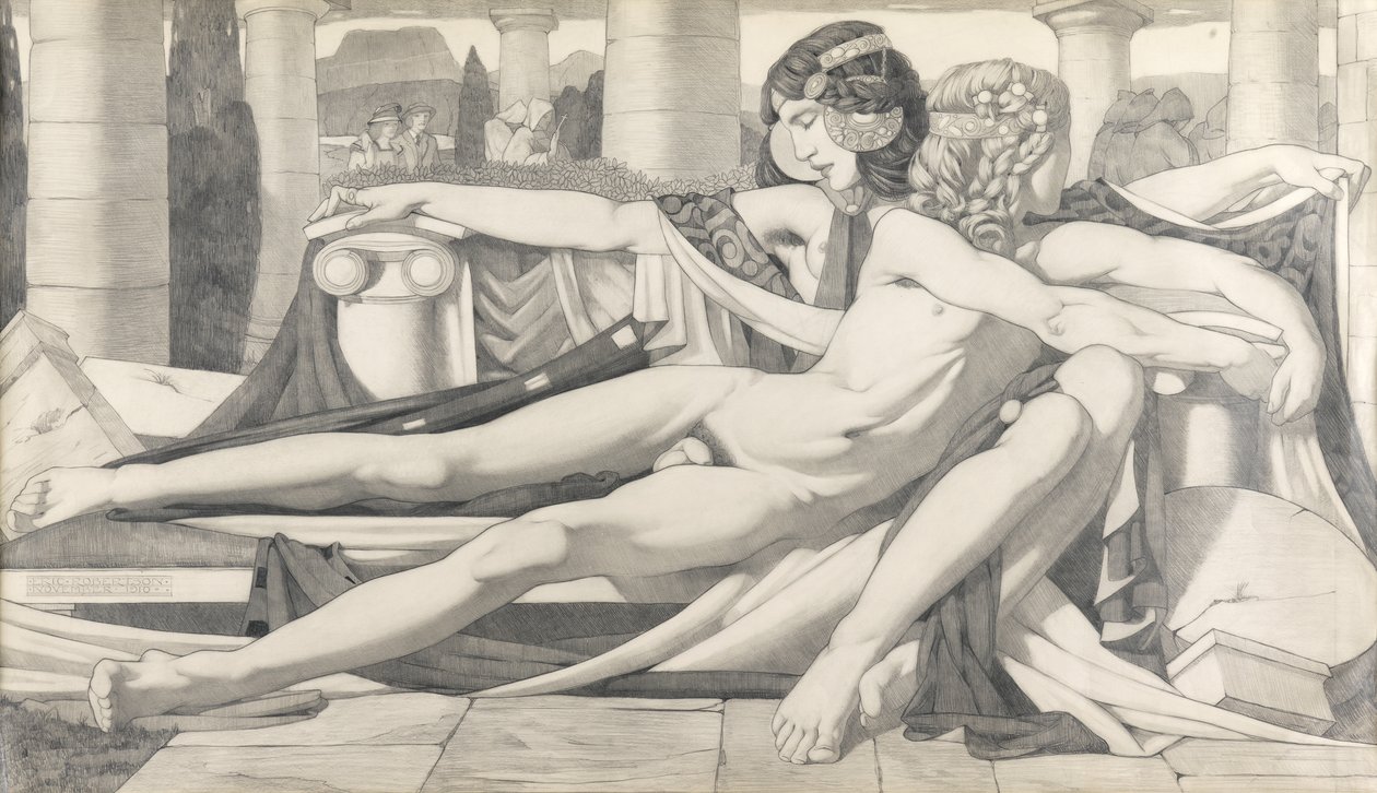 Eros en Aphrodite door Eric Harald Macbeth Robertson