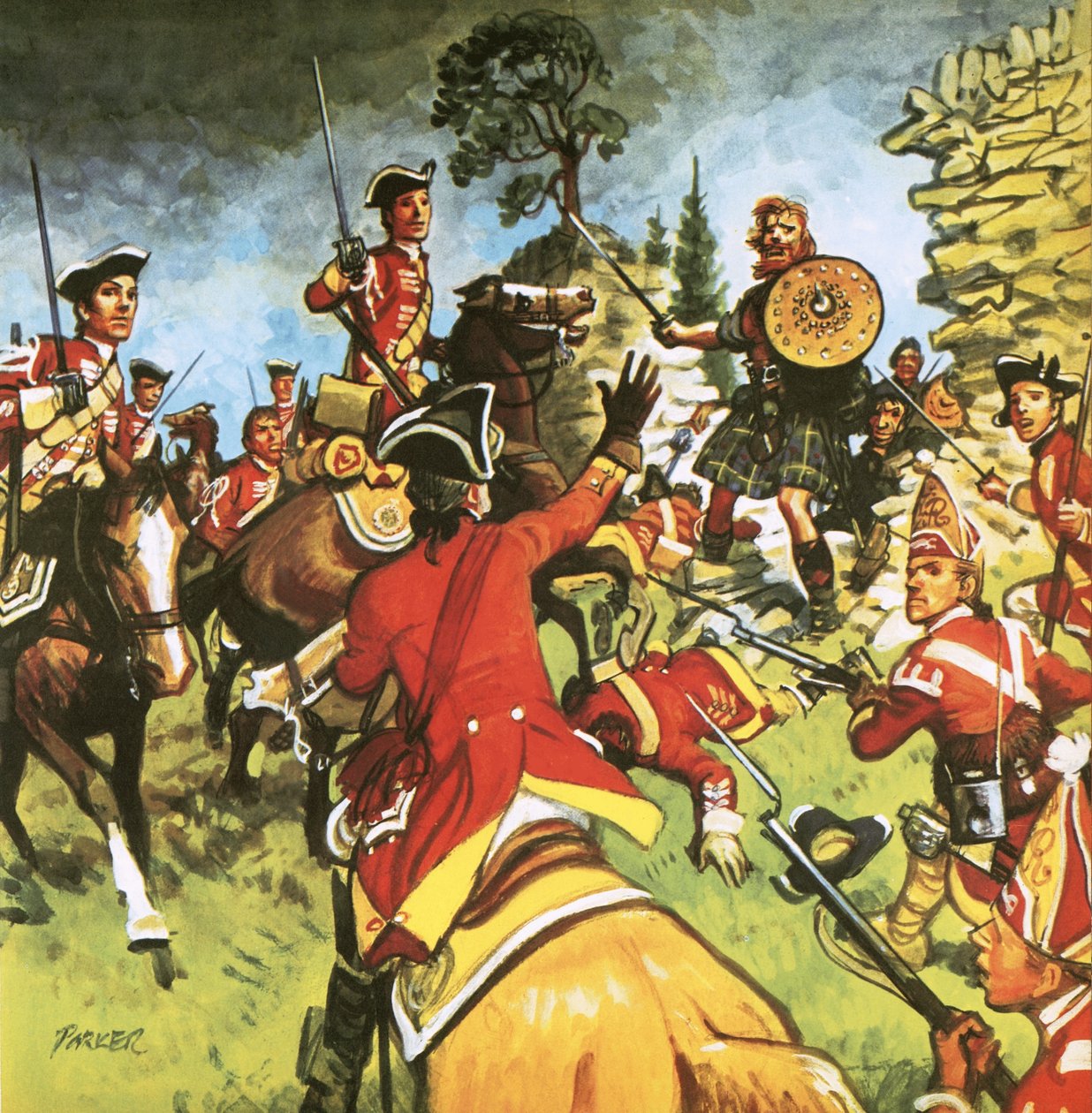 Slag bij Culloden door Eric Parker