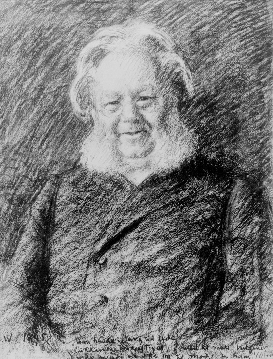 Henrik Ibsen door Erik Theodor Werenskiold