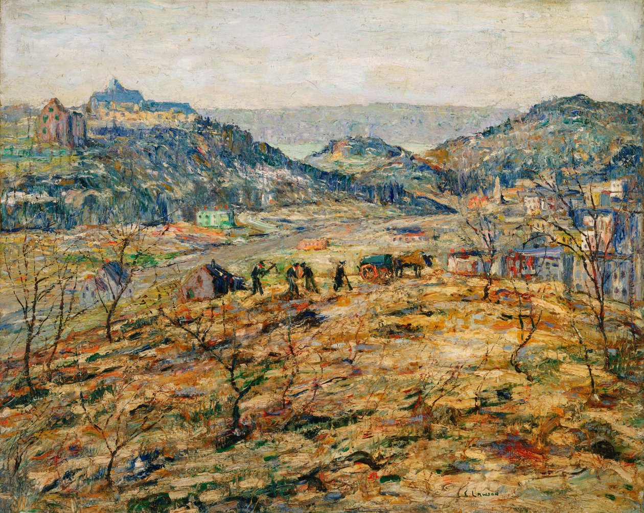 Stadsrand door Ernest Lawson