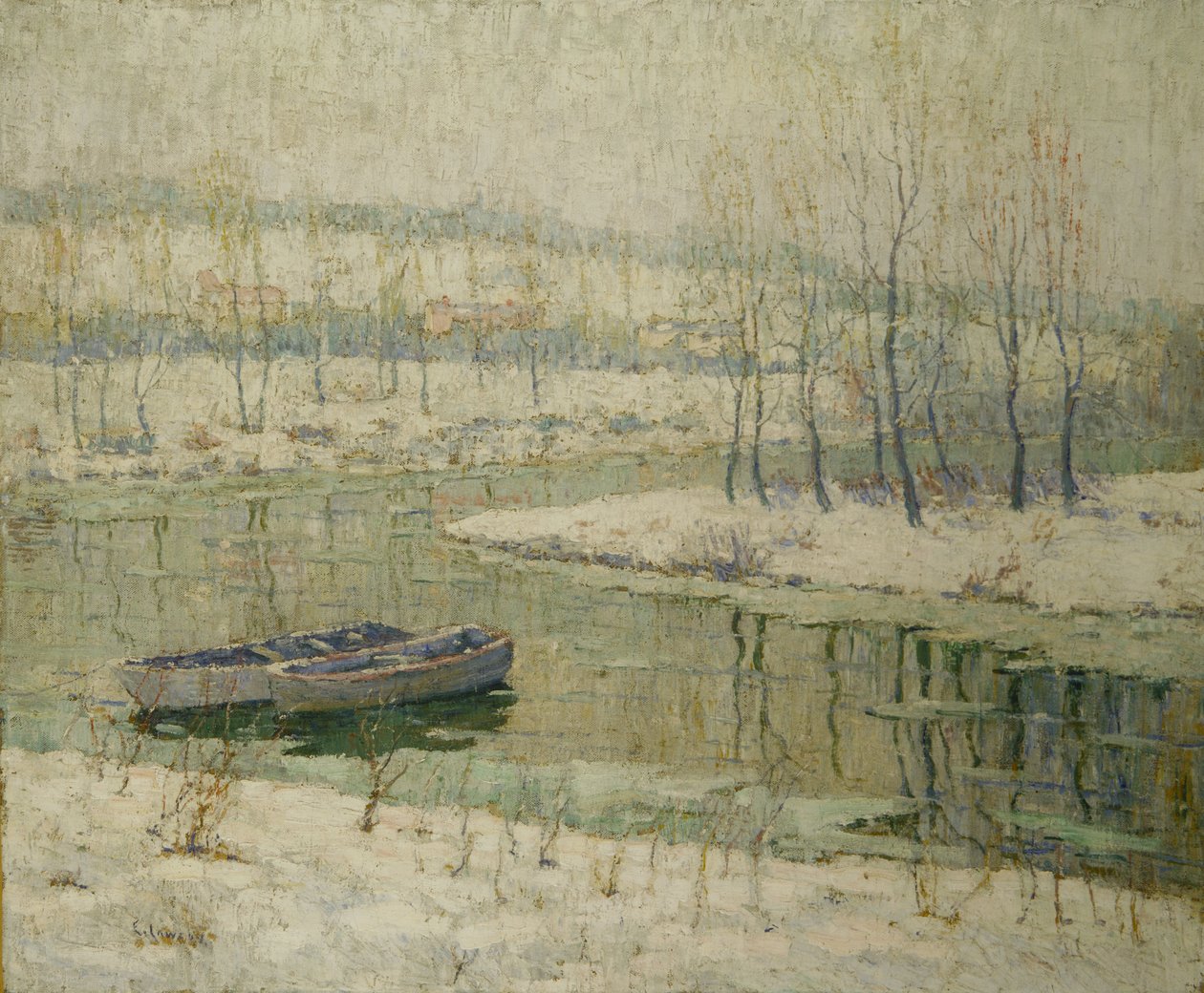 Voorjaar dooi door Ernest Lawson