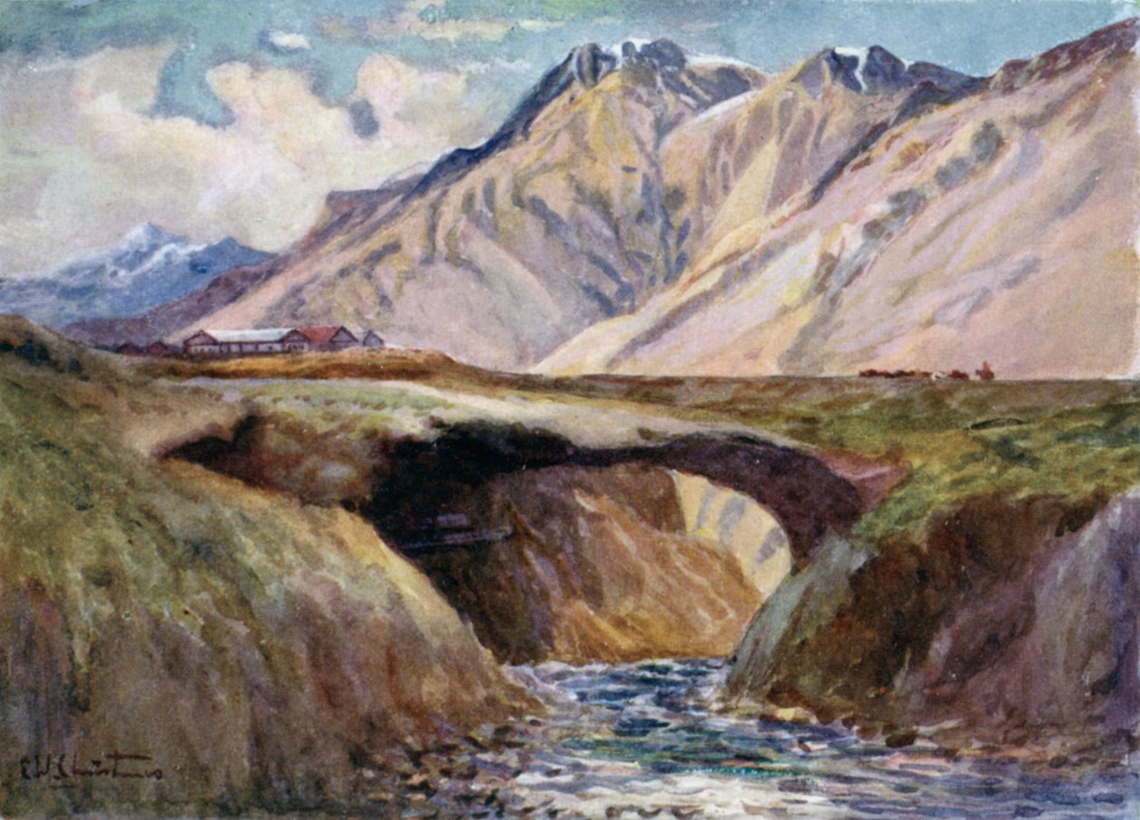 Puente del Inca, de beroemde natuurlijke brug door Ernest William Christmas