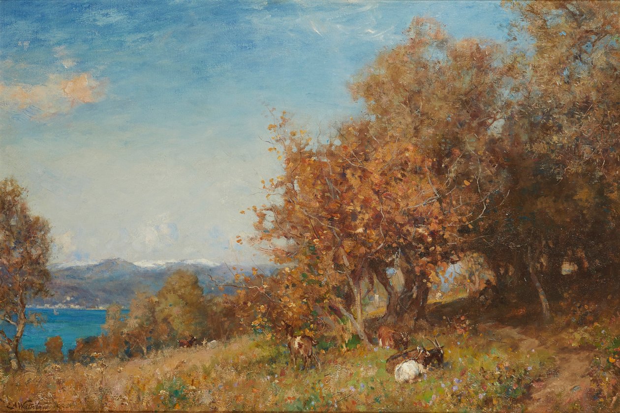 Vroege Lente Riviera door Ernest Albert Waterlow