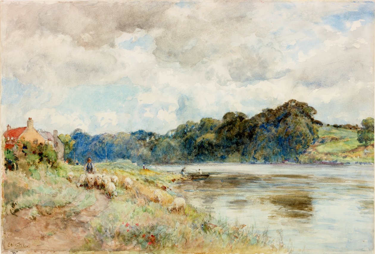 Op de Coquet, rond 1902 door Ernest Albert Waterlow