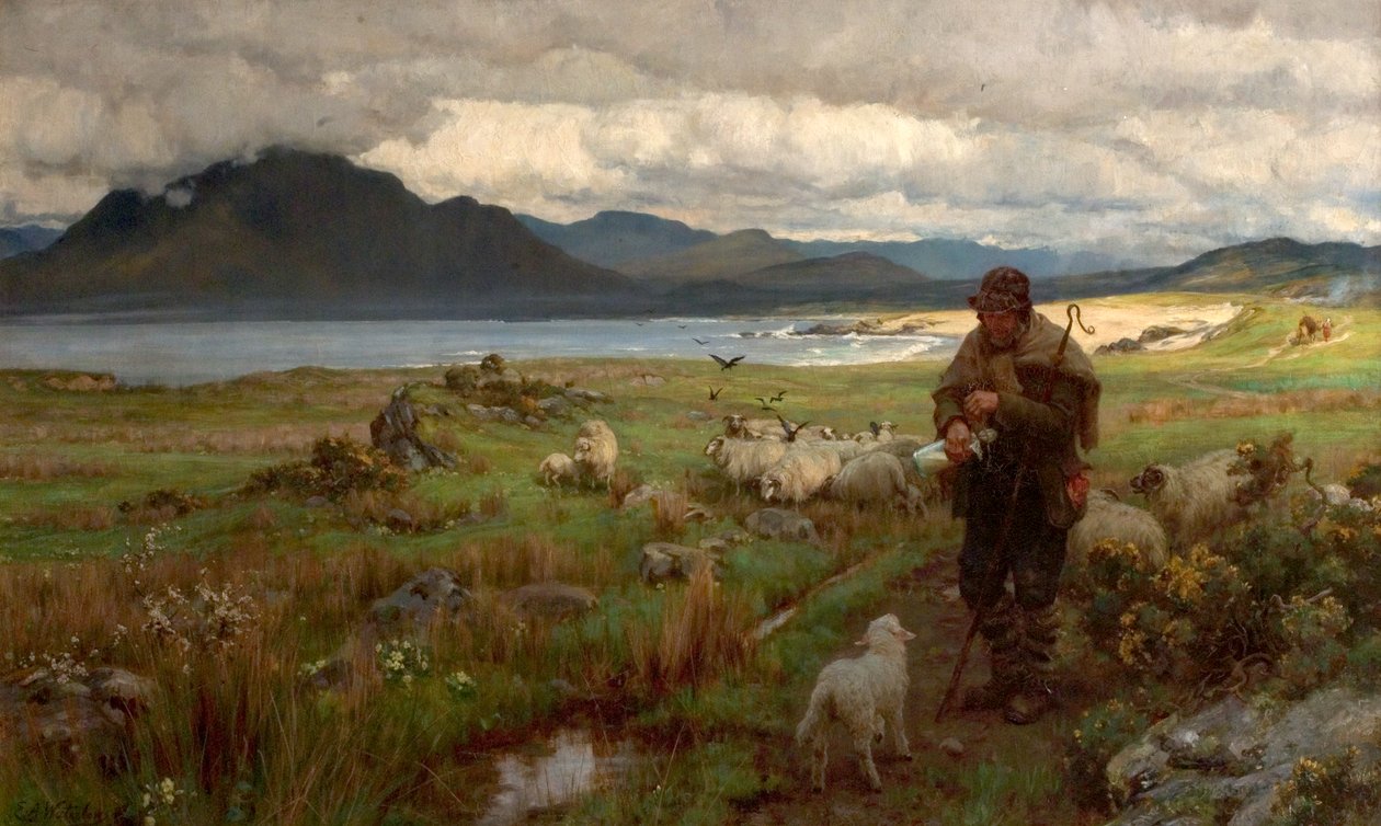 De wees, 1888 door Ernest Albert Waterlow