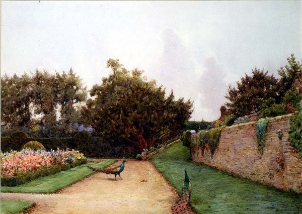 Onder het Terras, Penshurst, Kent door Ernest Arthur Rowe