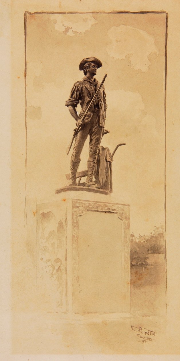 Het Minute Man Monument door Ernest C. Peixotto