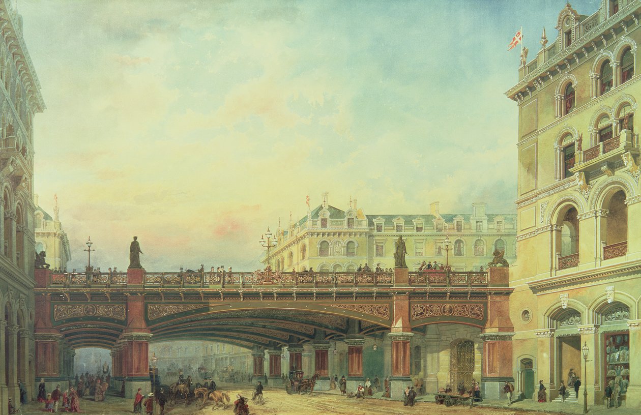 Holborn Viaduct, City of London door Ernest Crofts