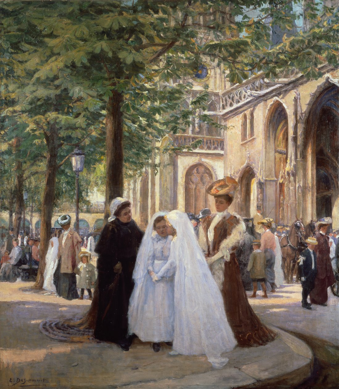 De Eerste Communie door Ernest Desurmont