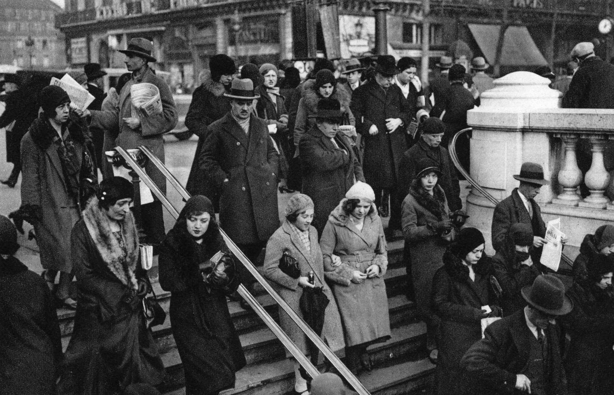 Ingang van een metrostation, Parijs, 1931 door Ernest Flammarion
