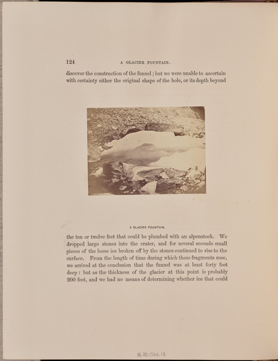 Een gletsjerfontein door Ernest H. Edwards