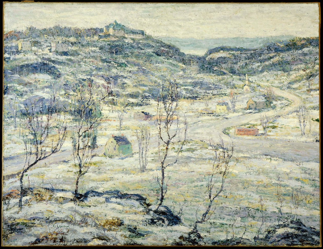 Harlem Valley, Winter door Ernest Lawson