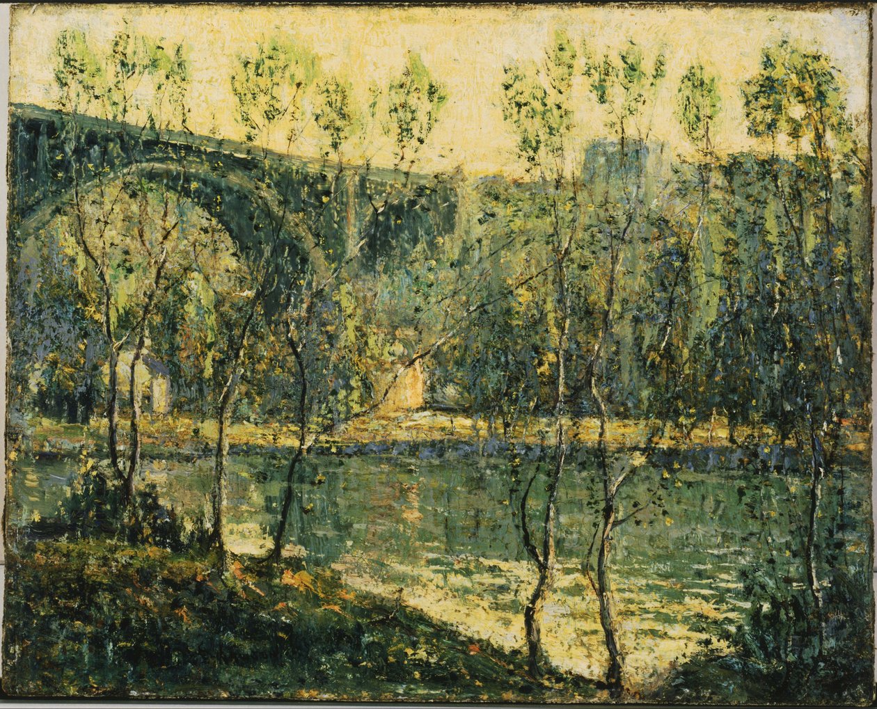 Lentemorgen door Ernest Lawson