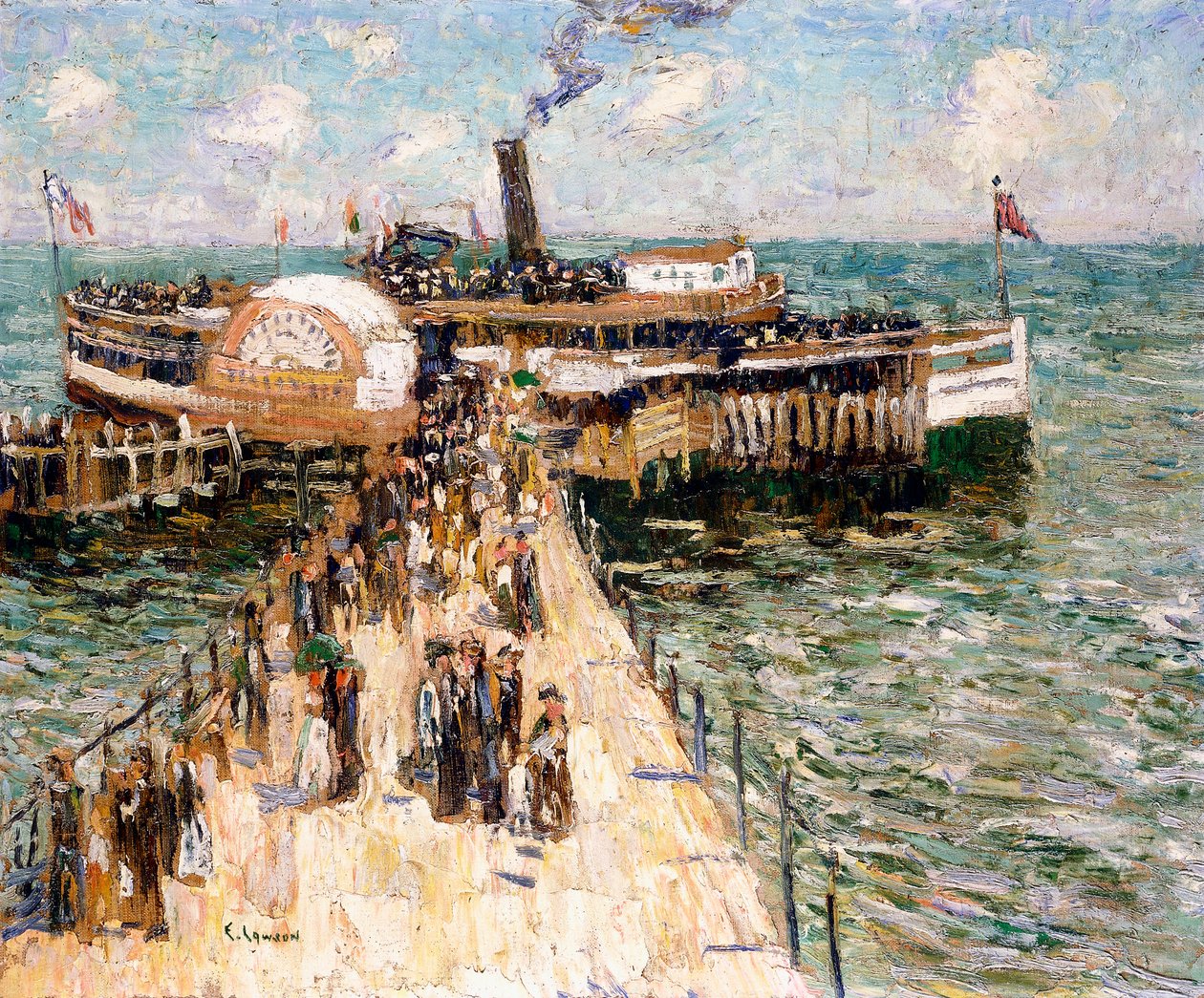 De excursieboot door Ernest Lawson