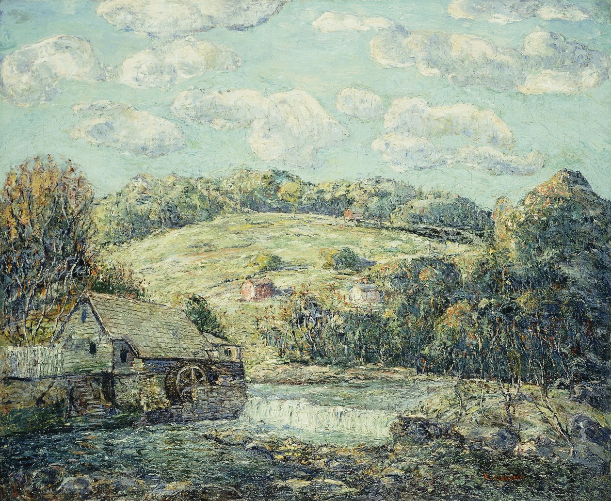 De Oude Molen, Wilton, Connecticut door Ernest Lawson