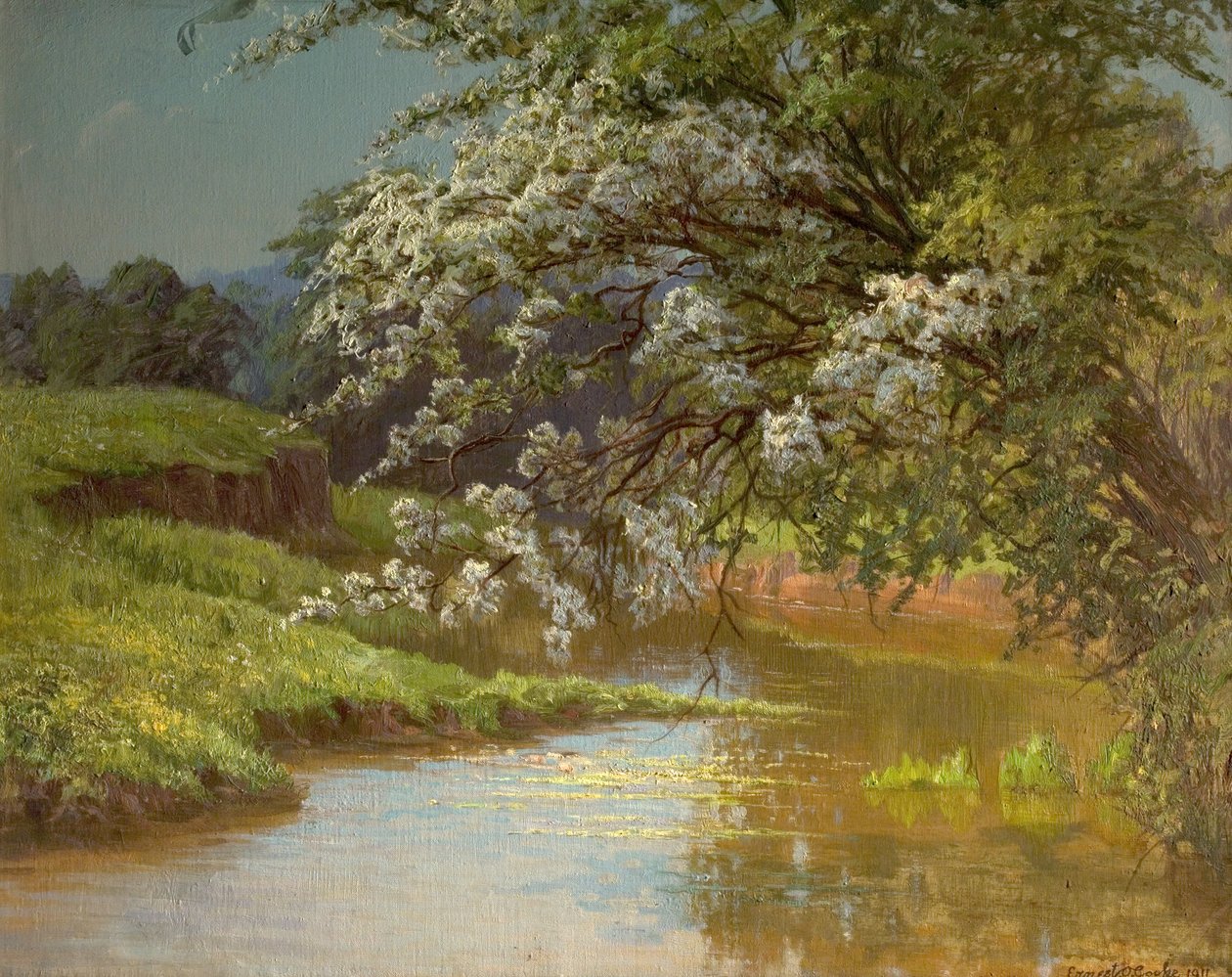 Meibloesem, 1910 door Ernest Owen Cooke
