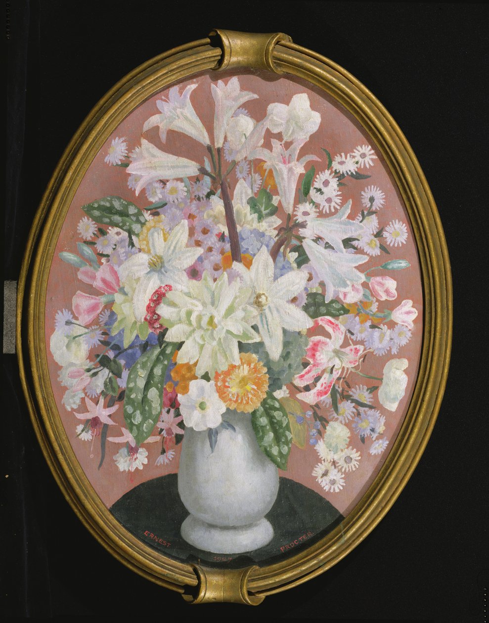 Bloemen in een vaas, 1927 door Ernest Procter