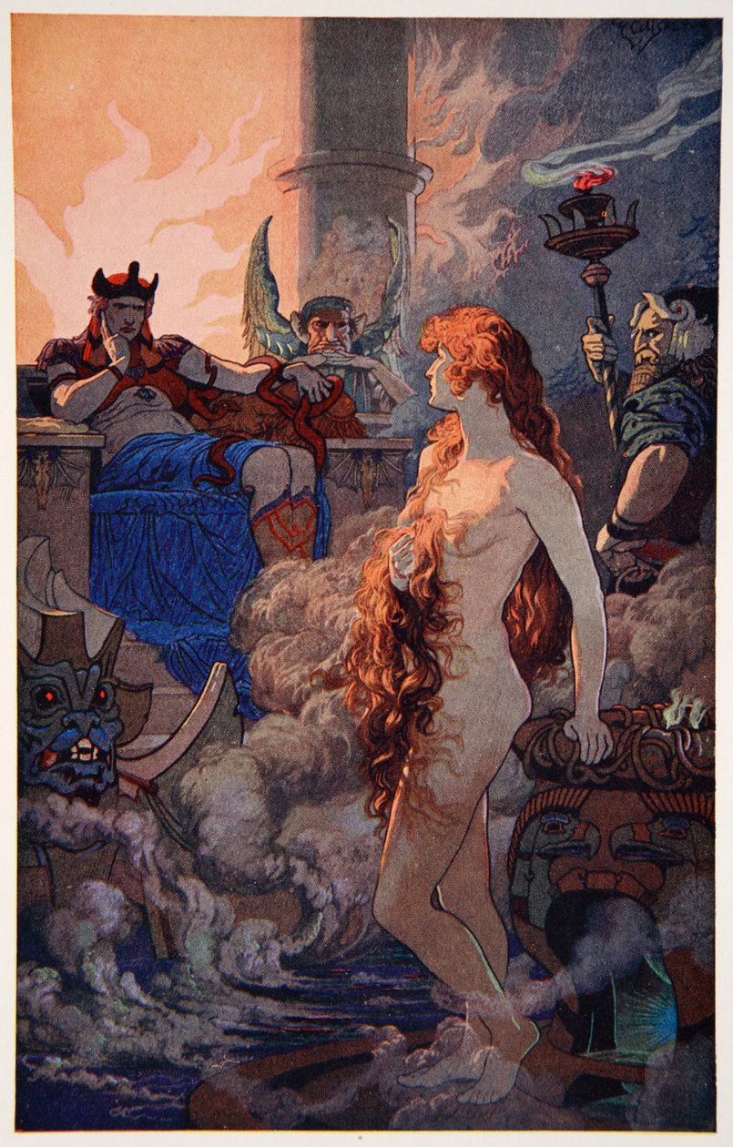 Ishtar in Hades, 1915 door Ernest Wellcousins