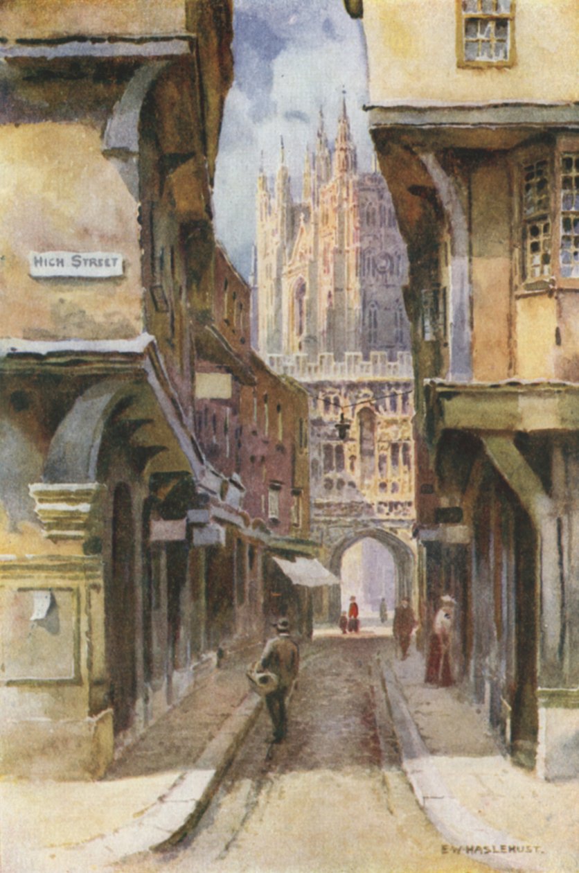 Mercery Lane door Ernest William Haslehust