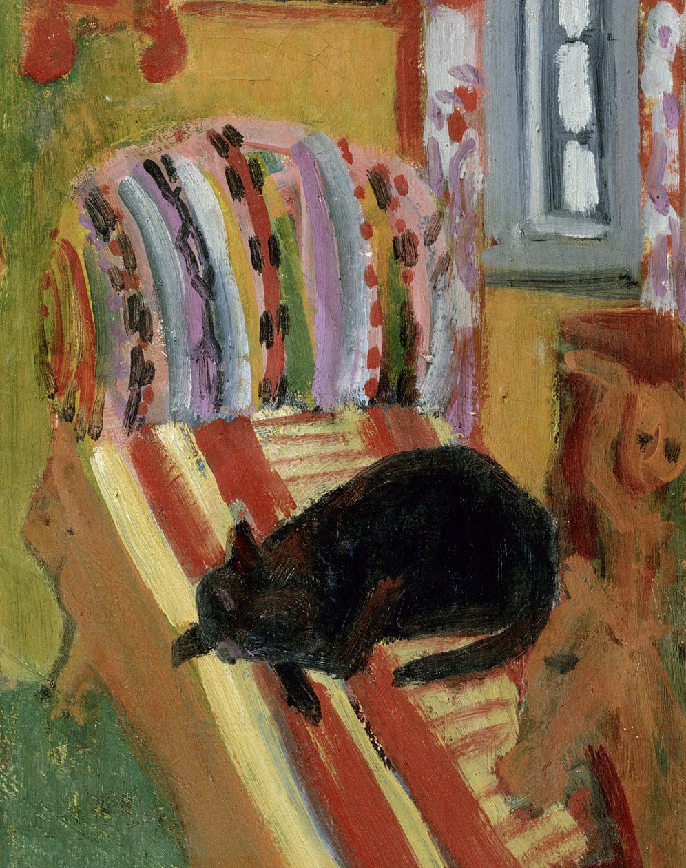 De Woonkamer, 1920 (detail) door Ernst Ludwig Kirchner