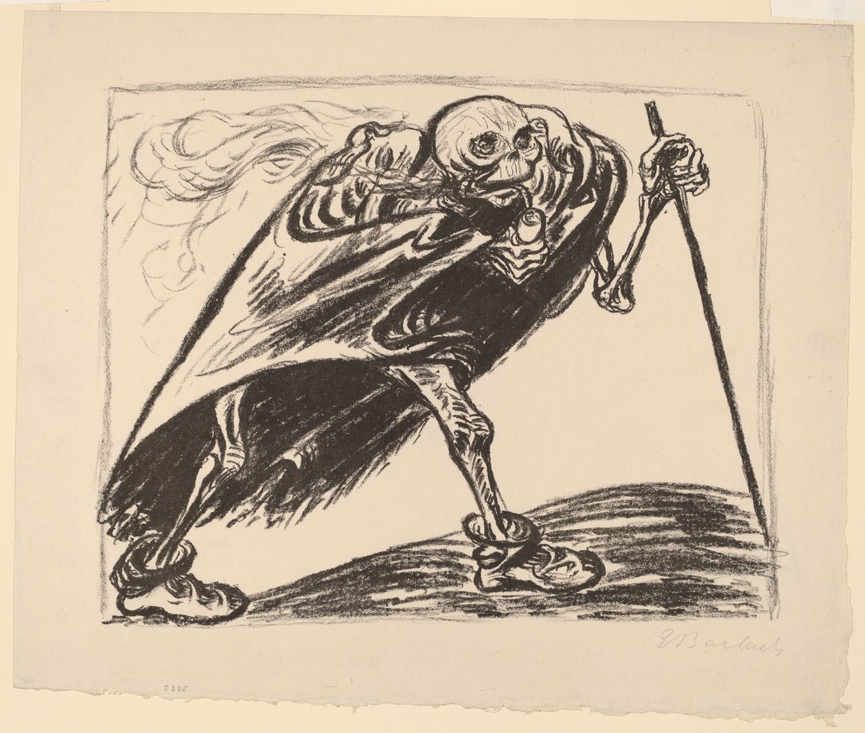 Zwerfdood door Ernst Barlach