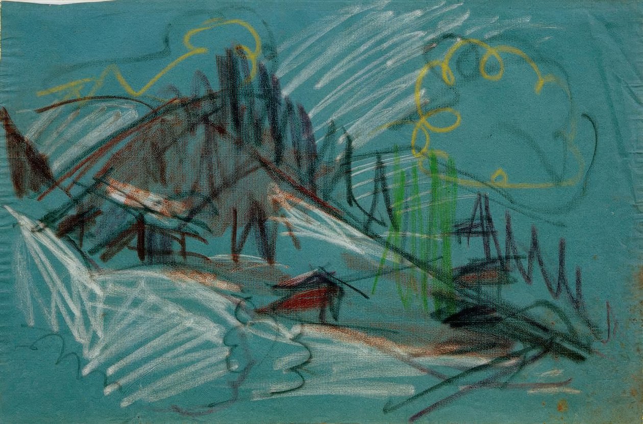 Alpen in het maanlicht door Ernst Ludwig Kirchner