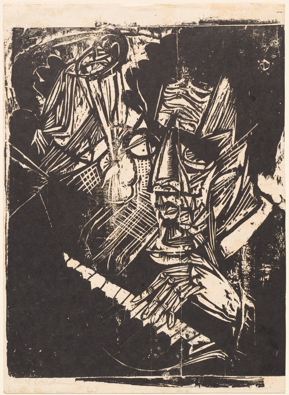 Componist Klemperer door Ernst Ludwig Kirchner