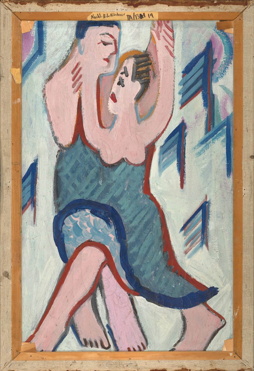 Dansend Paar in de Sneeuw door Ernst Ludwig Kirchner