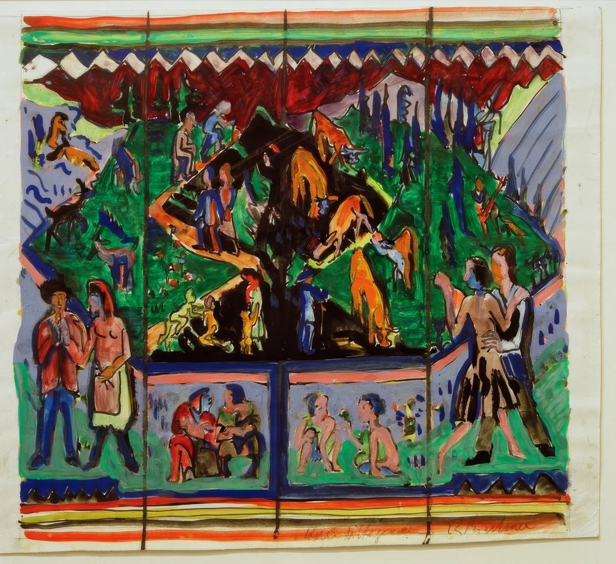 Het leven door Ernst Ludwig Kirchner