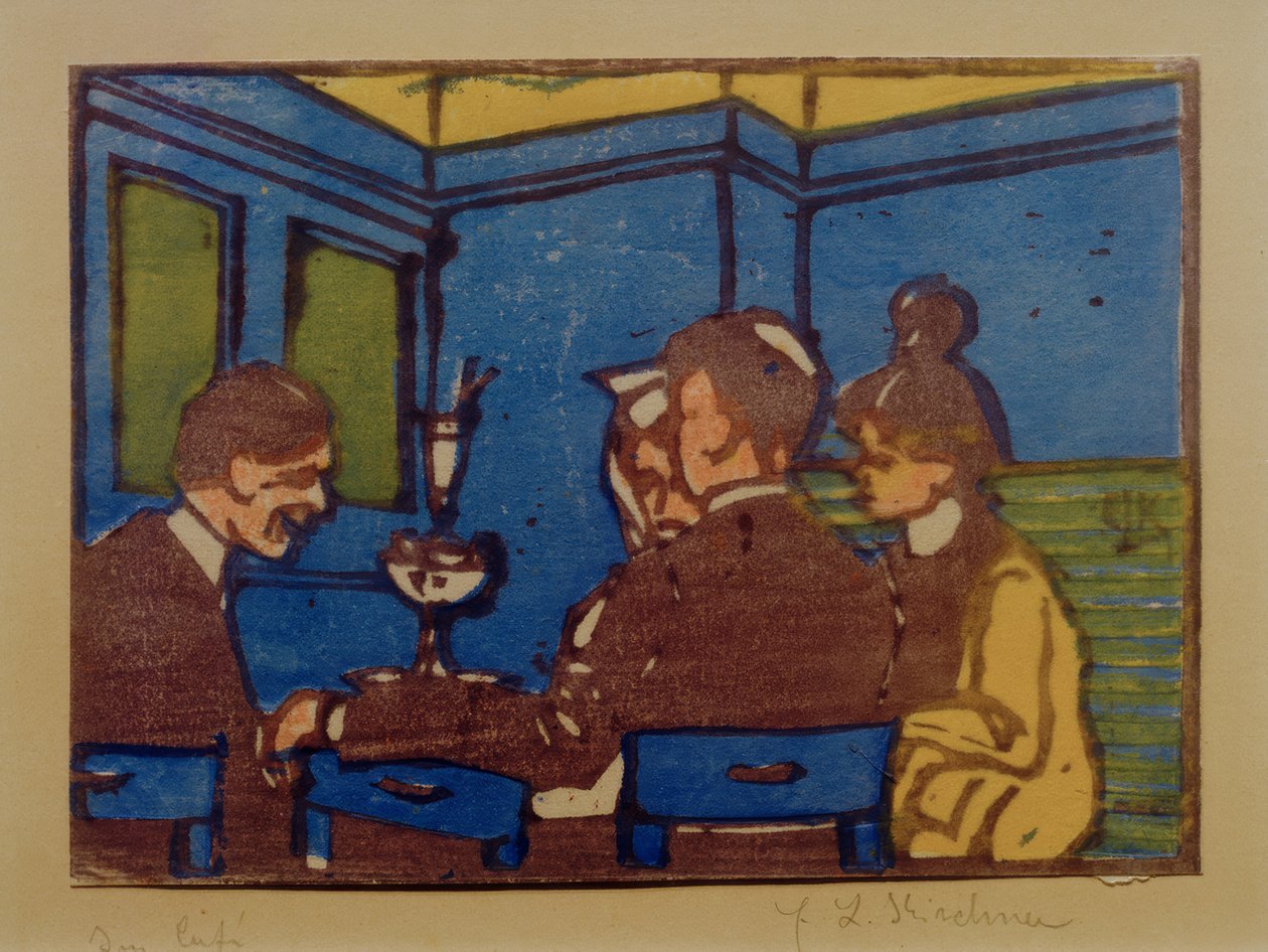 In het café II door Ernst Ludwig Kirchner