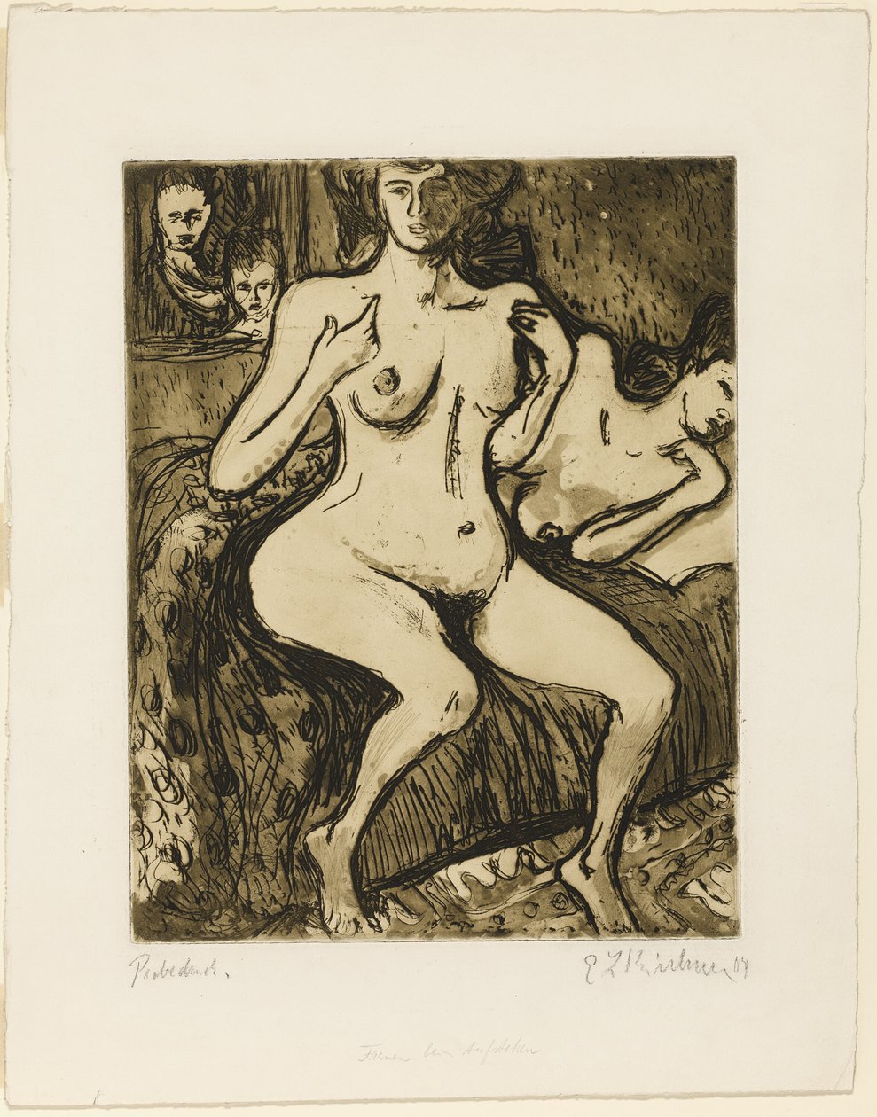 Twee Zusters door Ernst Ludwig Kirchner