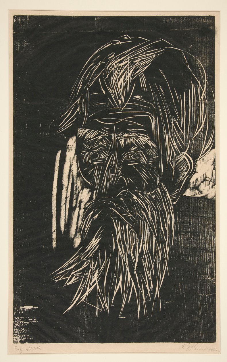 Vader Müller door Ernst Ludwig Kirchner