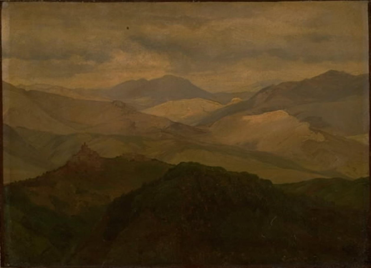Berglandschap bij Civitella door Ernst Meyer