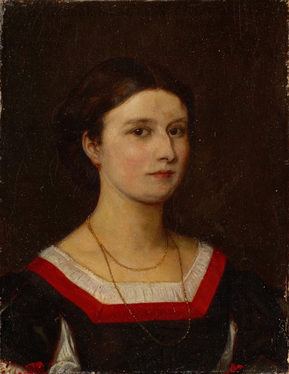 Portrait of Luise Bachofen-Burckhardt door Ernst Stückelberg