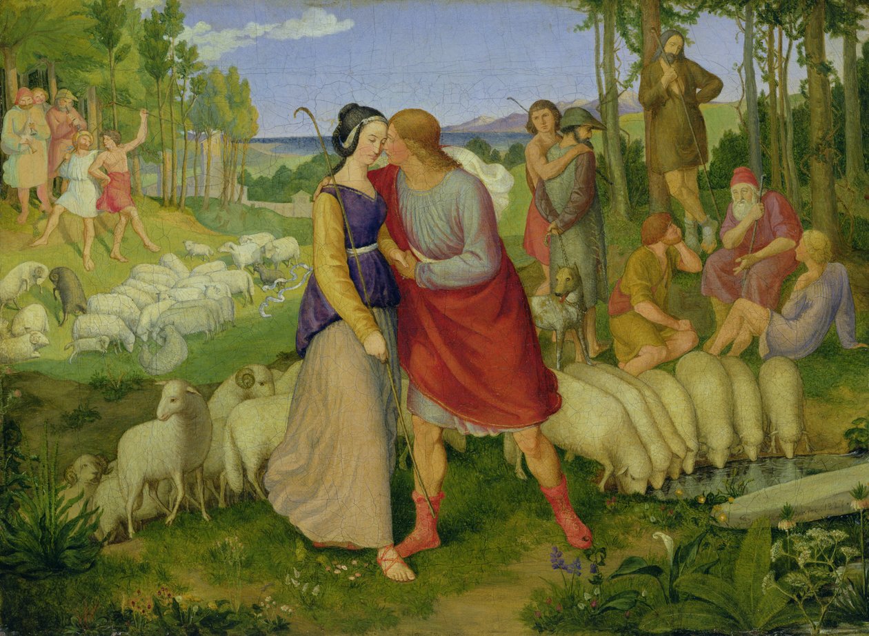 Jacob Ontmoet Rachel, 1827 door Erwin Speckter