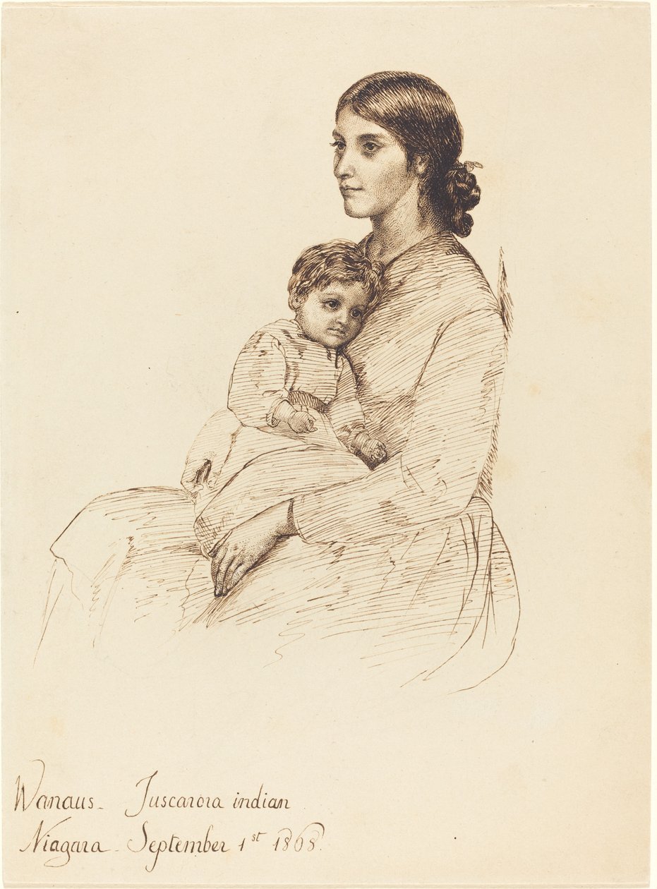 Wanaus, Tuscarora Indiaan door Esther Frances Alexander