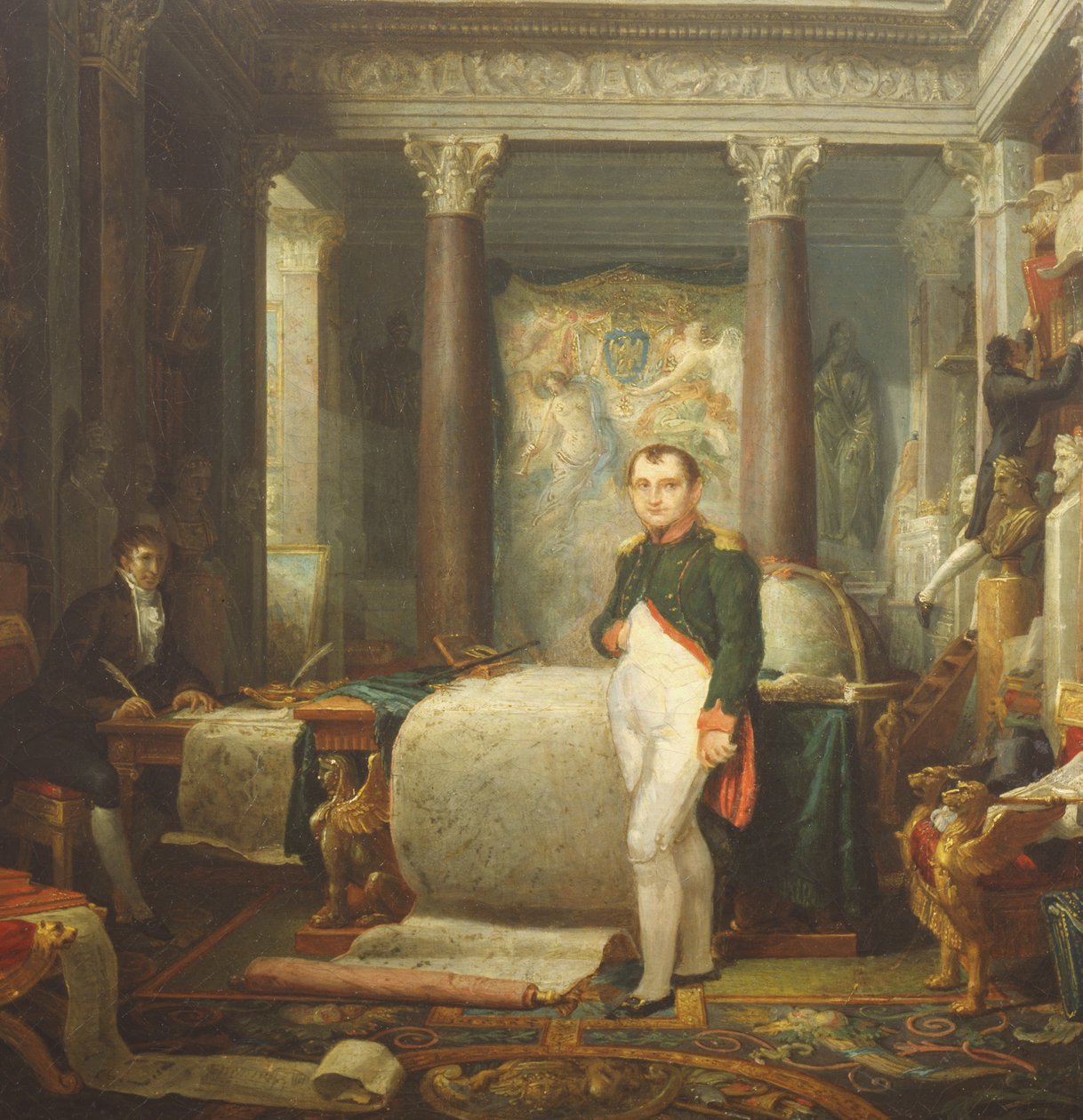 Napoleon in zijn kantoor door Etienne Barthelemy Garnier