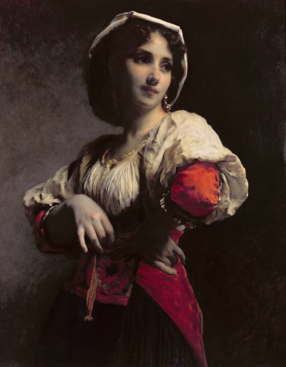 Een Italiaanse Schoonheid, 1872 door Etienne Adolphe Piot