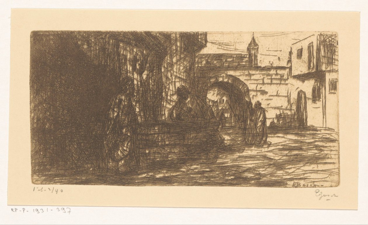 Oberammergau door Etienne Bosch (signed by artist)