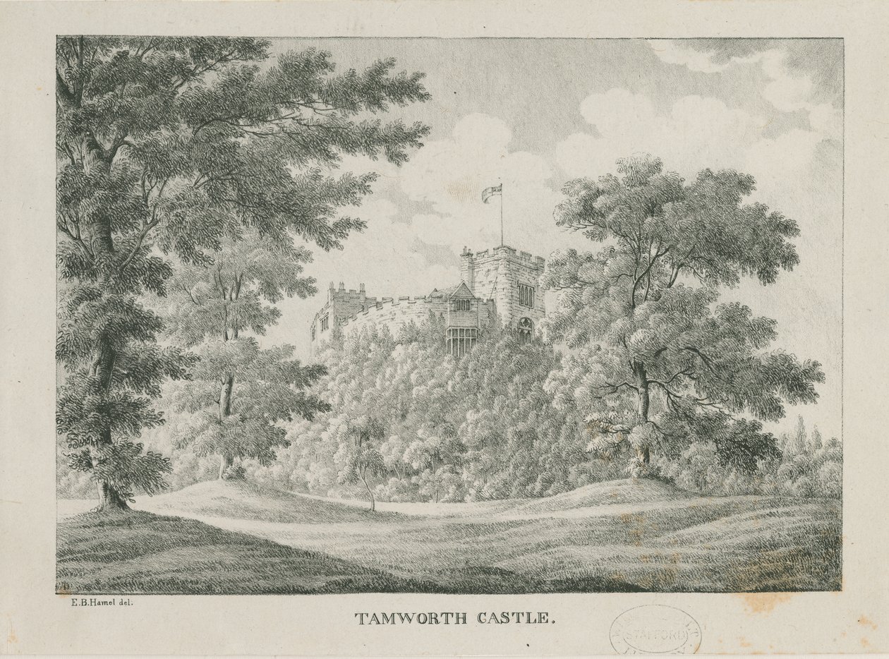 Tamworth Kasteel door Etienne Bruno Hamel